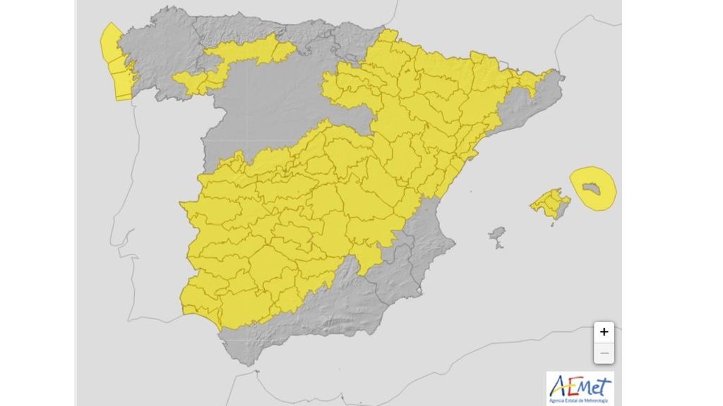 Avisos por lluvias, tormentas, viento, rissagas, mala mar y temperaturas altas