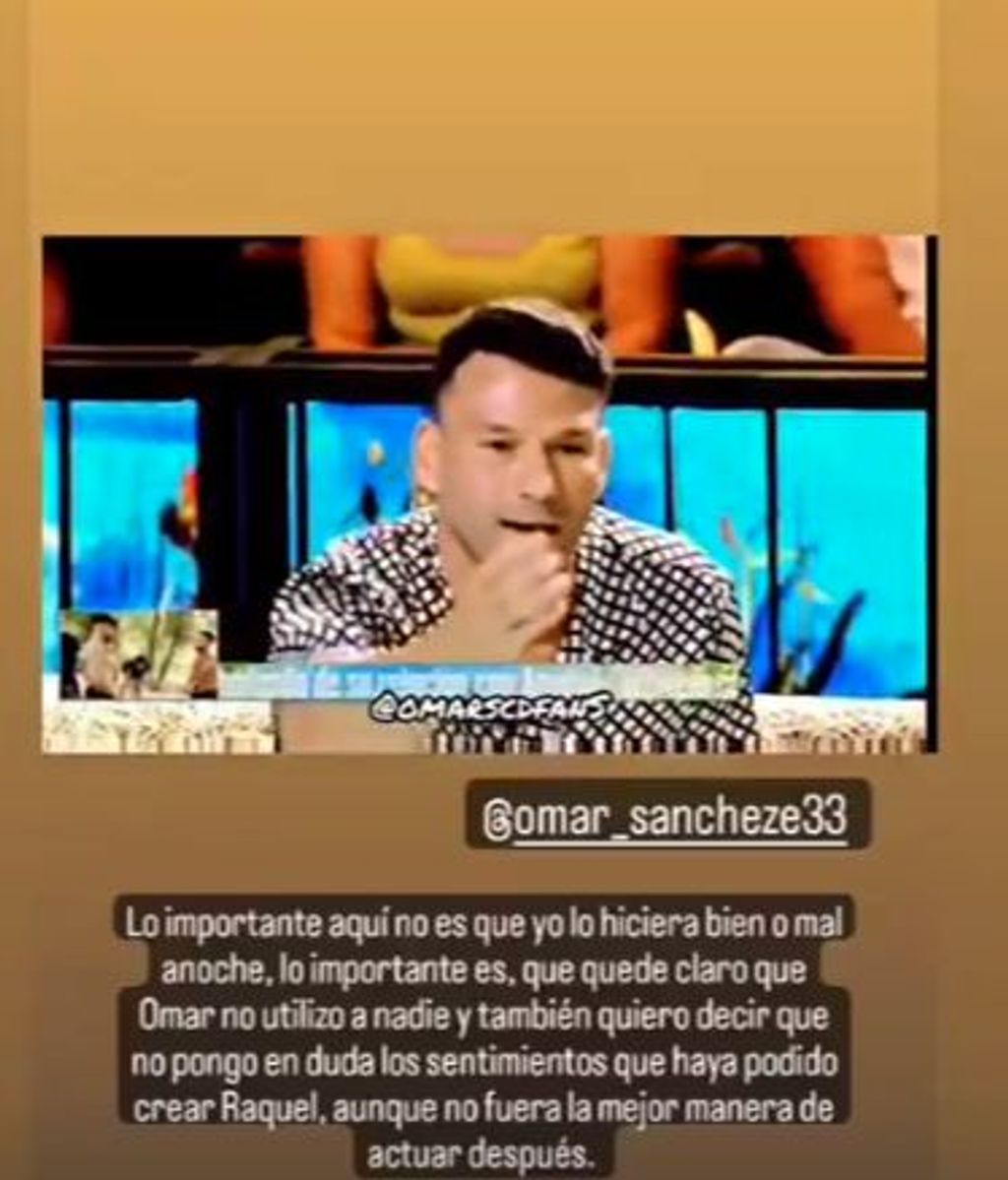 Eleazar defiende a Omar Sánchez en sus redes sociales.
