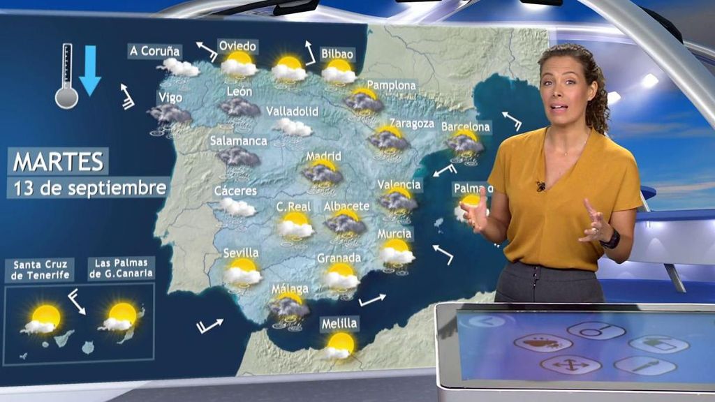 Llega el día más lluvioso de la semana: así afectará la borrasca Danielle a España el martes