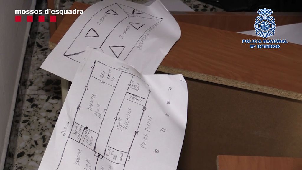 Planos de las viviendas donde robaban