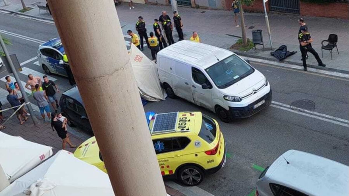 Zona donde ocurrió el atropello en Barcelona Zona donde ocurrió el atropello en Barcelona