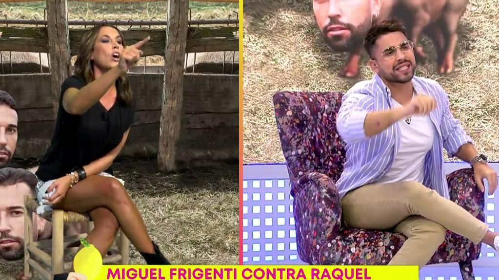 El cara a cara de Raquel Lozano y Miguel Frigenti en plató