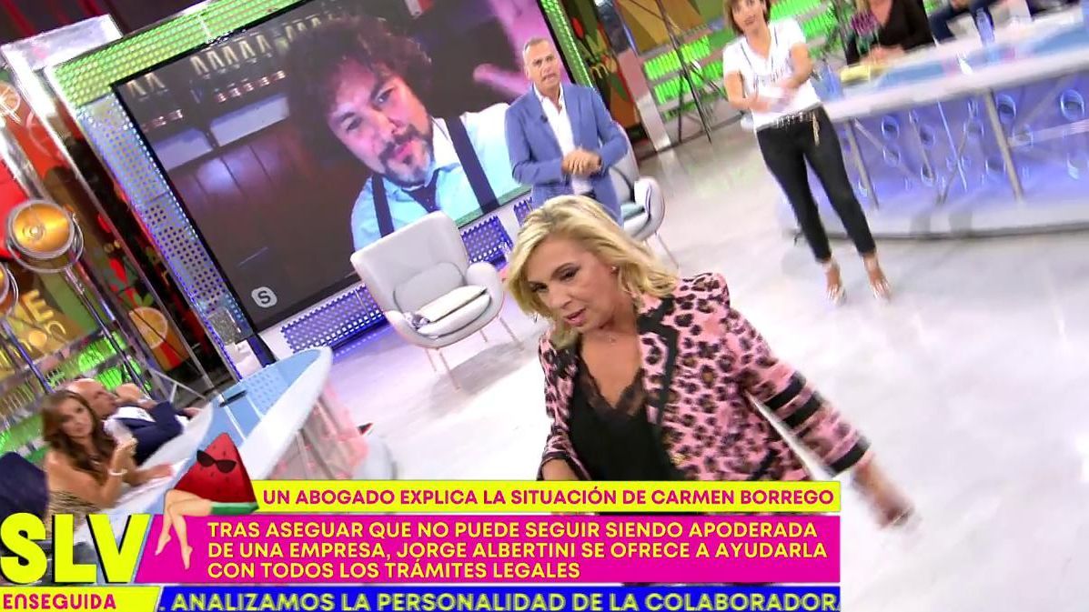 Carmen Borrego se enfada con Jorge Albertini