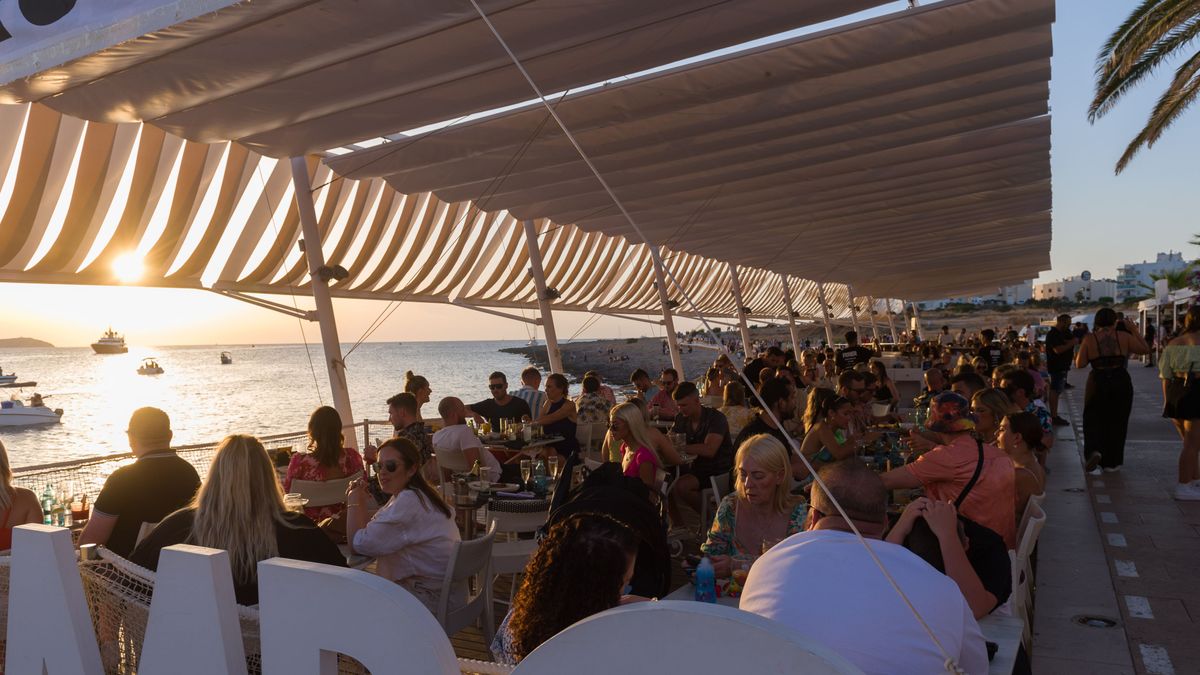 Café del Mar, a 10 de agosto de 2022, en Ibiza, Baleares (España)