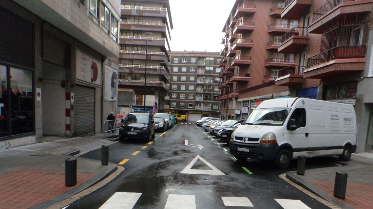 Calle del barrio Santutxu de Bilbao