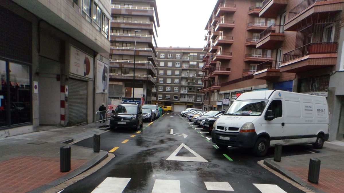 Calle del barrio Santutxu de Bilbao Calle del barrio Santutxu de Bilbao