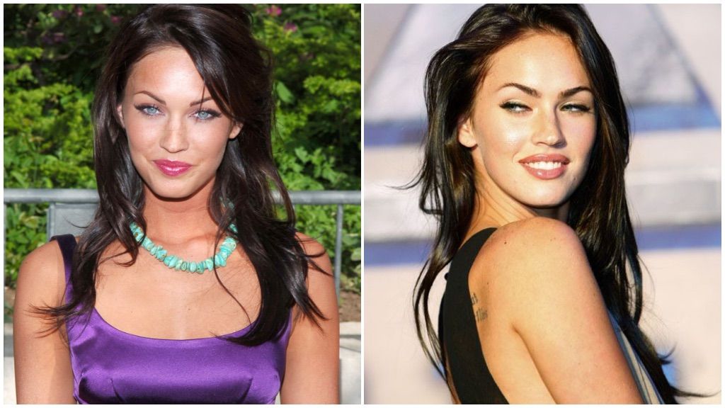 The before and after of Megan Fox.