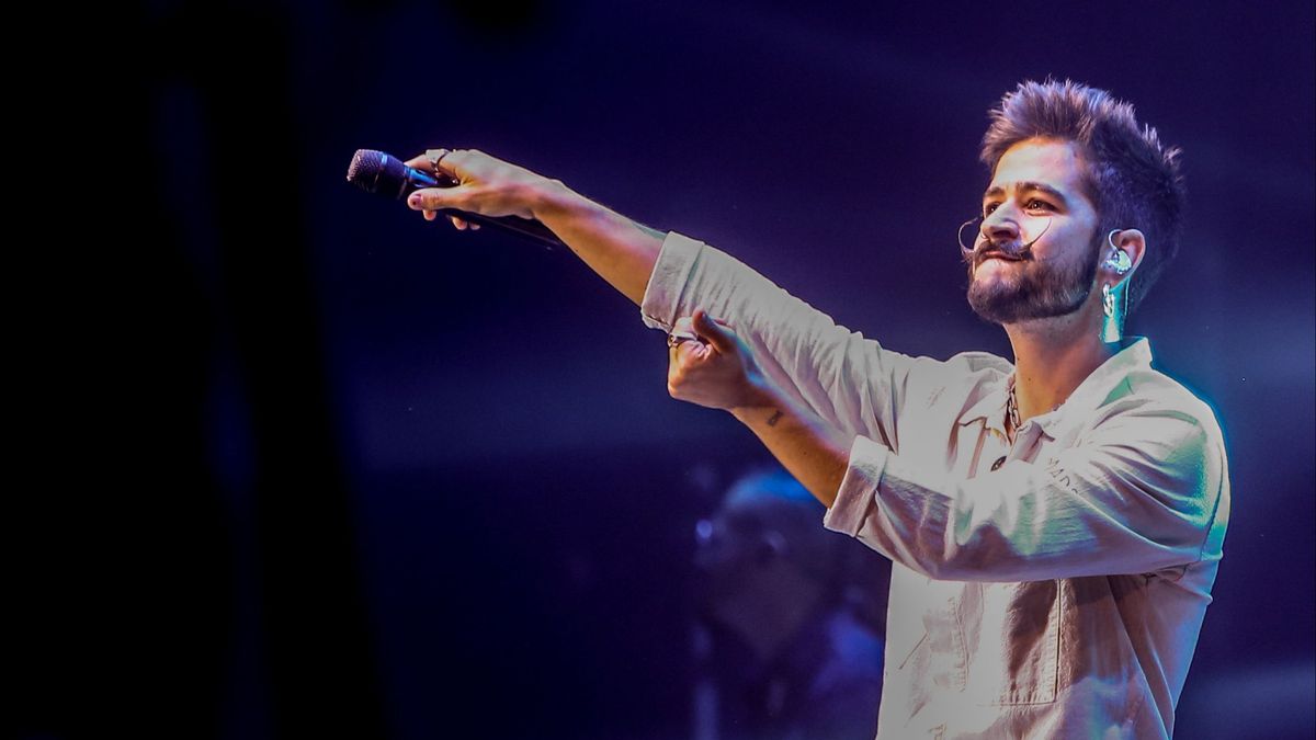 El cantante Camilo, durante un concierto en el WiZink Center El cantante Camilo, durante un concierto en el WiZink Center