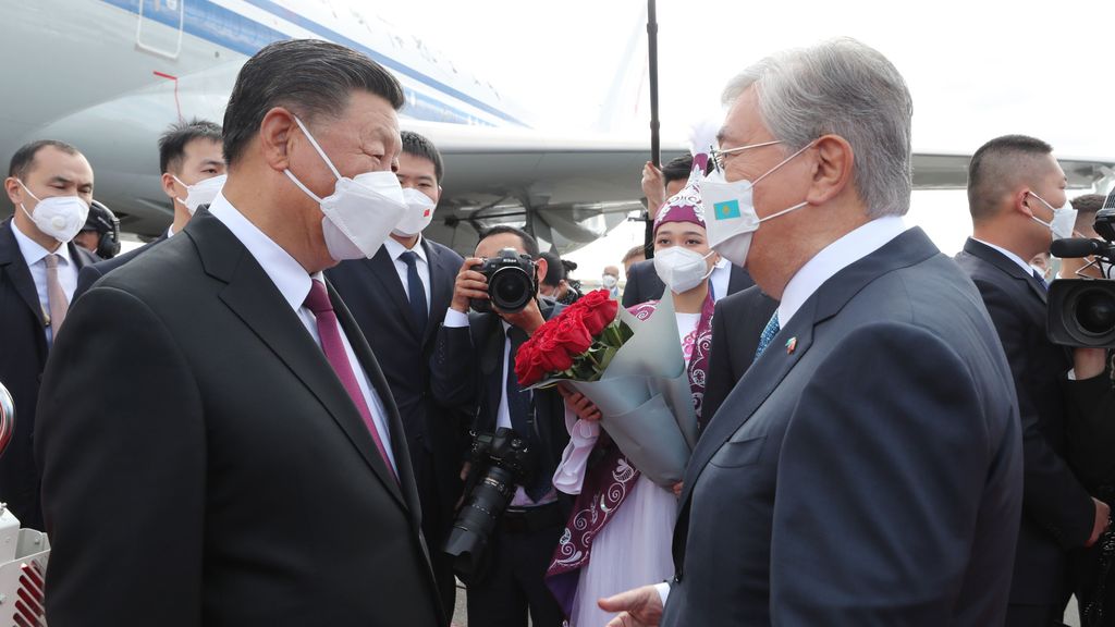 EuropaPress 4683898 xi jinping presidente china recibido kazajistan homologo kasim jomart