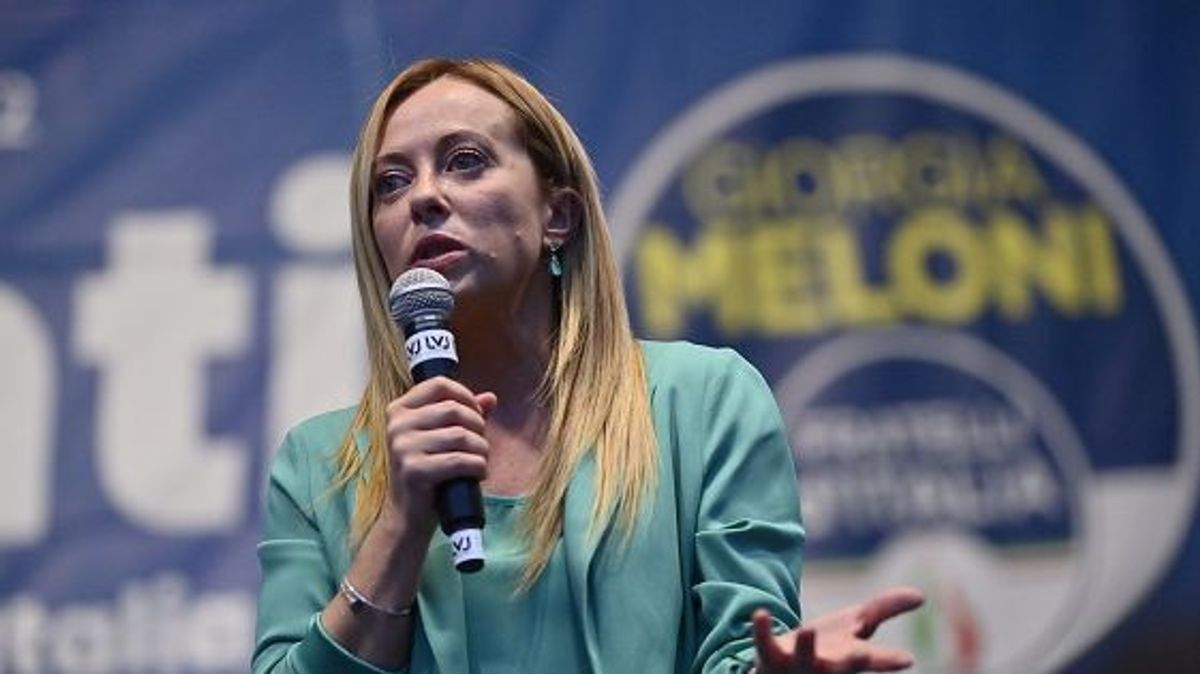 Giorgia Meloni, líder de Hermanos de Italia y favorita para ser la próxima primera ministra italiana. Giorgia Meloni, líder de Hermanos de Italia y favorita para ser la próxima primera ministra italiana.
