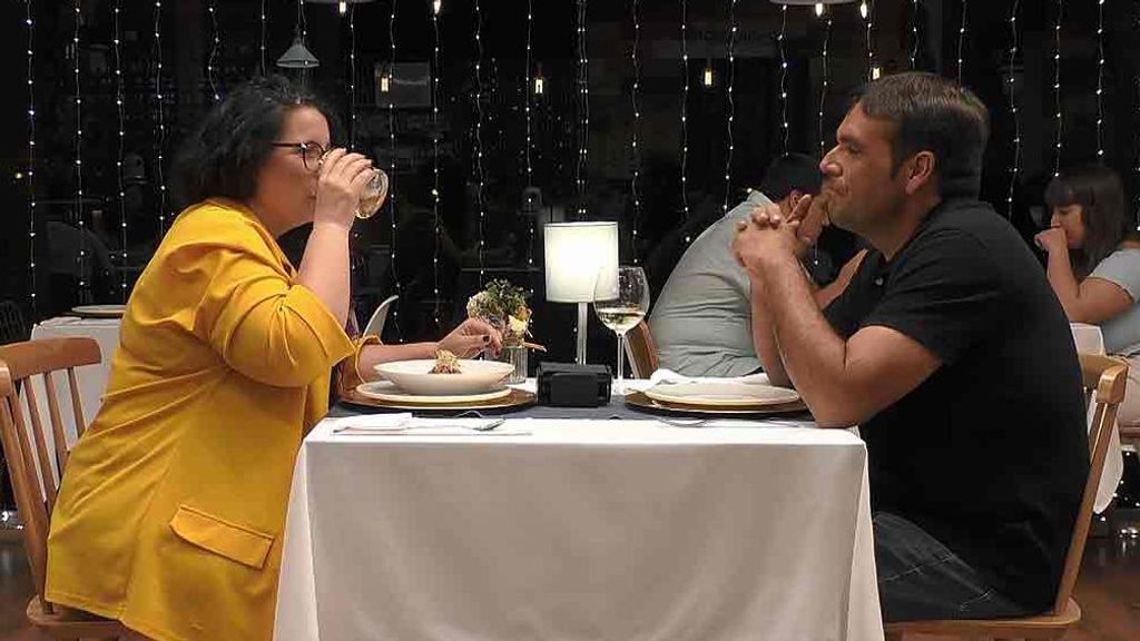 Jemimá y José María durante su paso por 'First Dates'