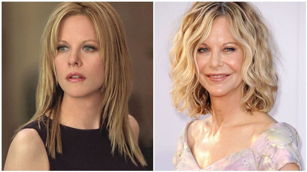 Meg Ryan también ha cambiado mucho su aspecto físico.