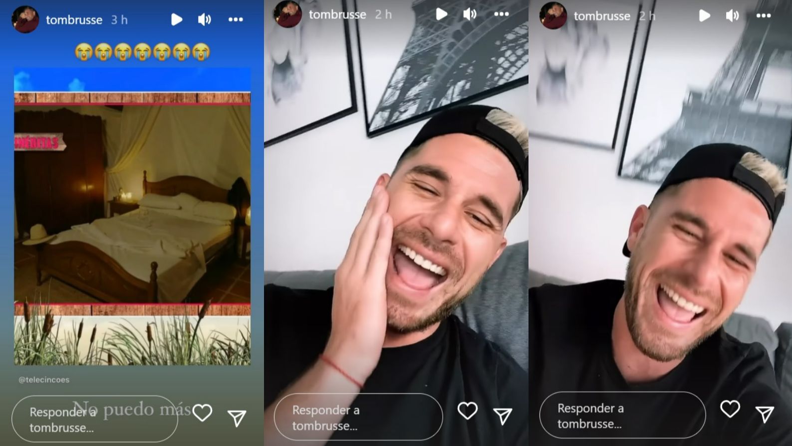 Tom Brusse estalla en carcajadas