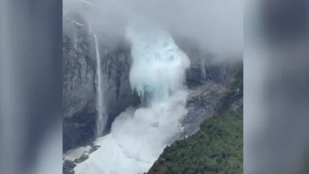 Un glaciar colgante se derrumba en Chile por las altas temperaturas