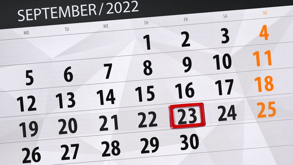 El otoño de 2022 comenzará el día 23 de septiembre