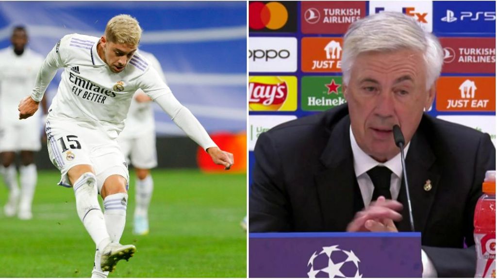 La apuesta de Ancelotti con Valverde: "Si no marca más de diez goles, rompo mi carnet de entrenador"