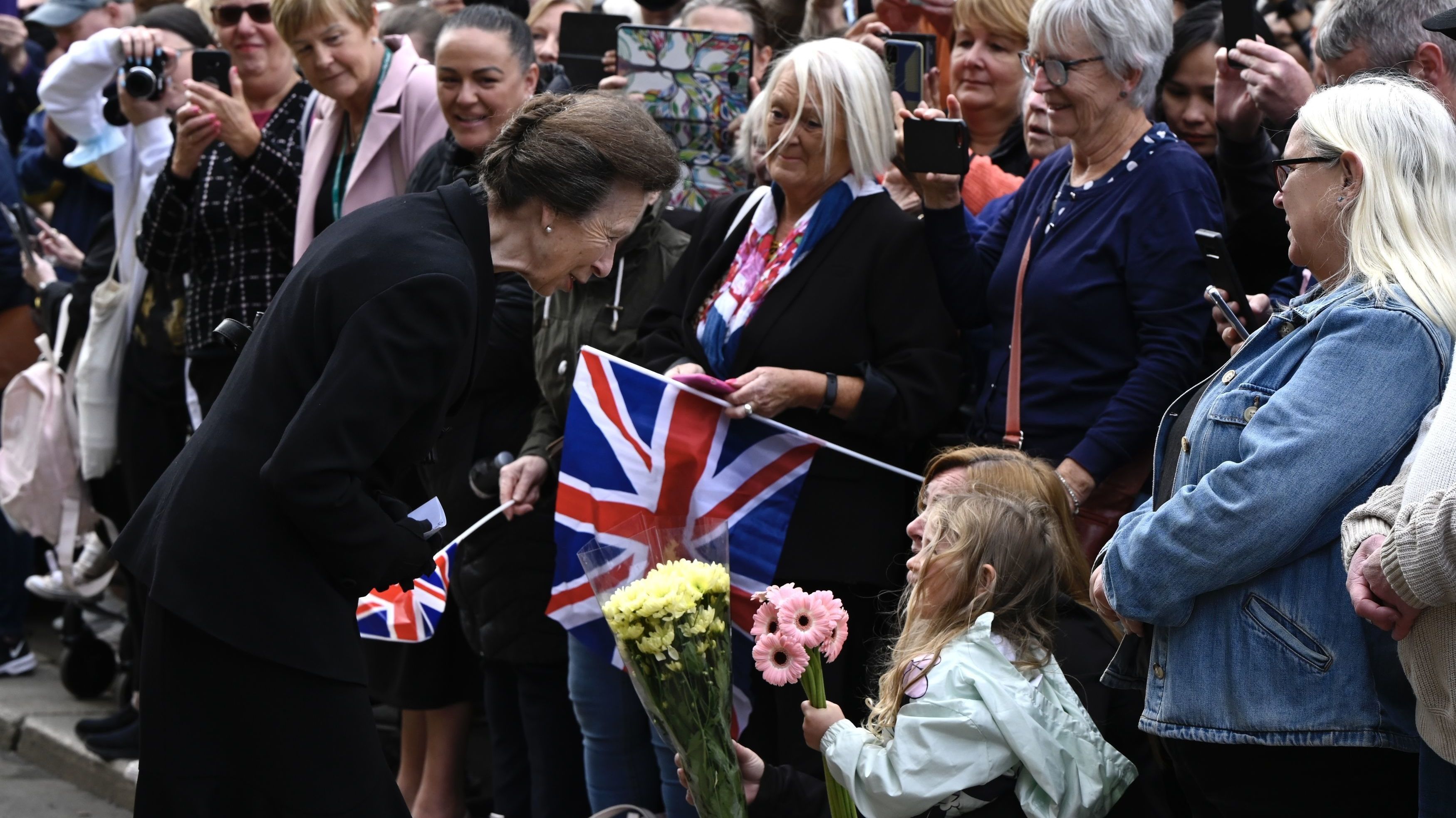 La princesa Ana visita Glasgow