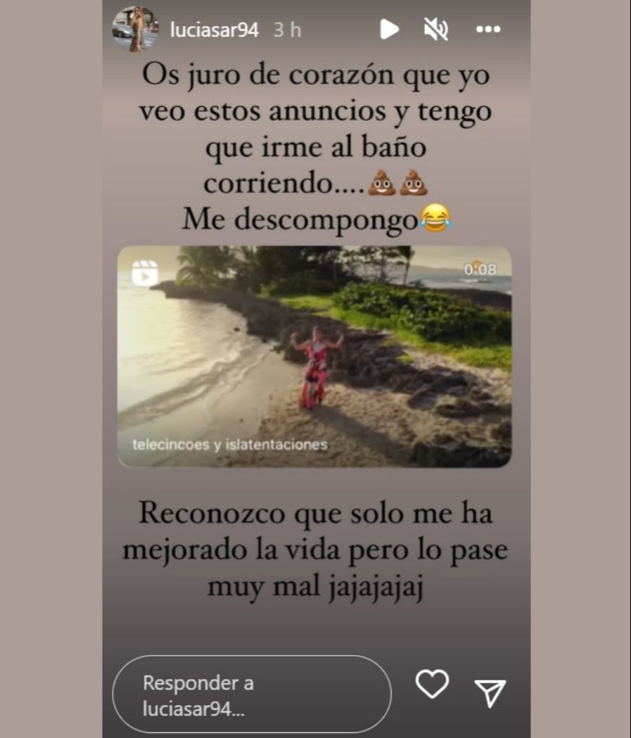 La reacción de Lucía Sánchez al saber que vuelve 'La isla de las tentaciones'