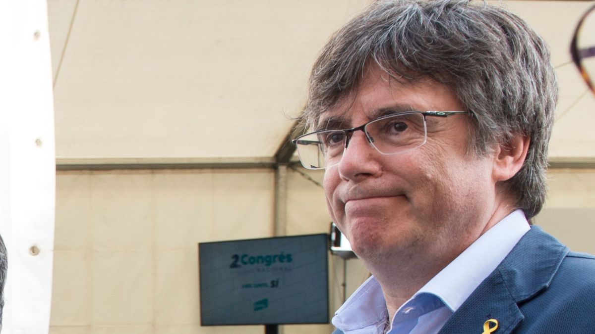 Puigdemont, a su llegada al Congreso de Junts en Argelès-sur-Mer Puigdemont, a su llegada al Congreso de Junts en Argelès-sur-Mer