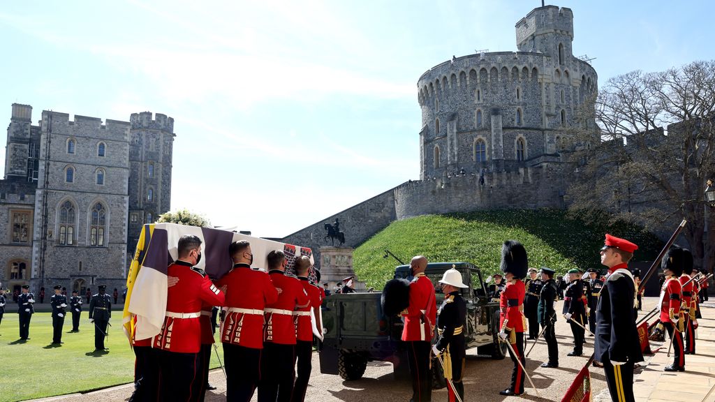 Funeral del duque de Edimburgo en el Castillo de Windsor, en abril de 2021