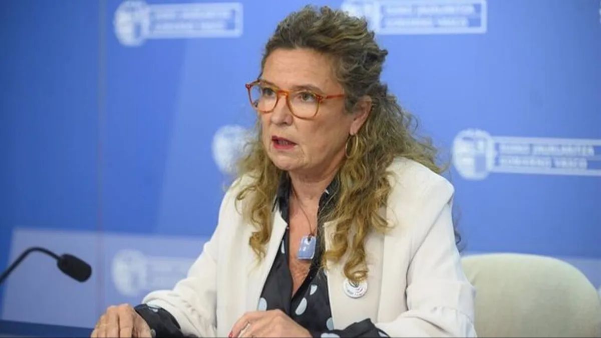 Archivo - La Consejera de Salud, Gotzone Sagardui, durante una rueda de prensa Archivo - La Consejera de Salud, Gotzone Sagardui, durante una rueda de prensa