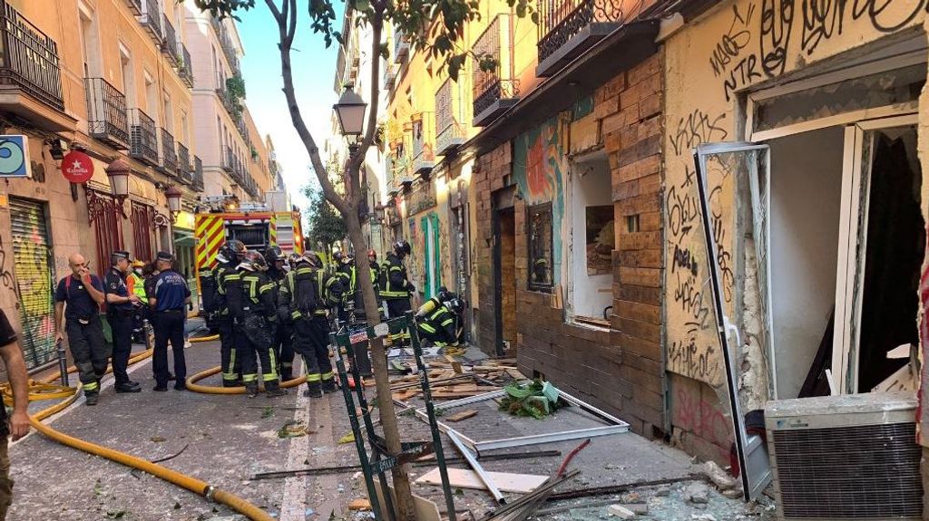 Se produce una explosión y un derrumbe por un escape de gas en el barrio de Malasaña, en Madrid