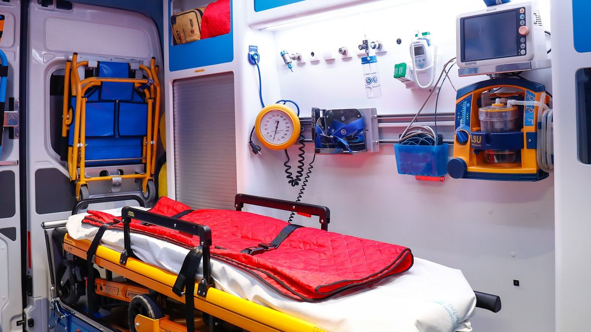 Imagen del interior de una ambulancia