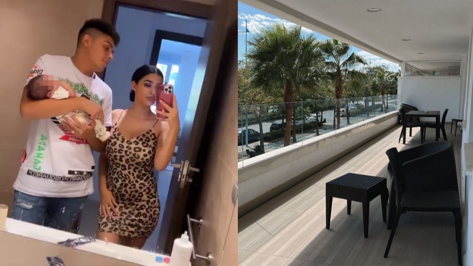 Susi Jiménez y su novio disfrutan de sus primeras vacaciones familiares tras el nacimiento de su hija