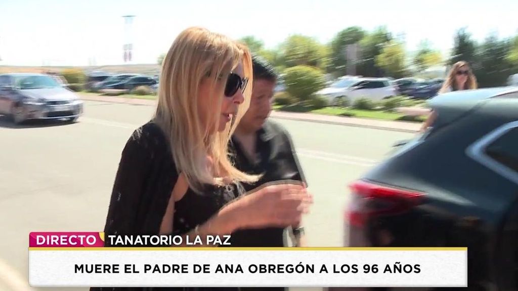 Ana Obregón se derrumba en el tanatorio