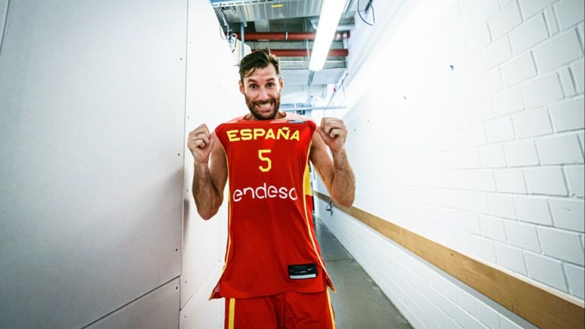 Rudy Fernández con la selección española