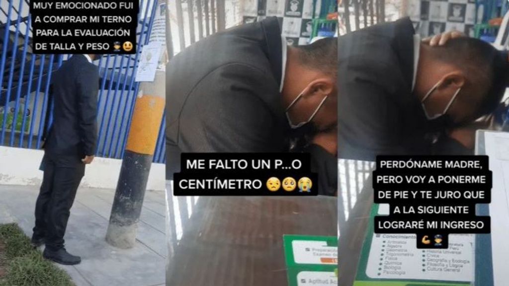 Se vuelven viral sus lágrimas de impotencia al no entrar en la Escuela de Policía