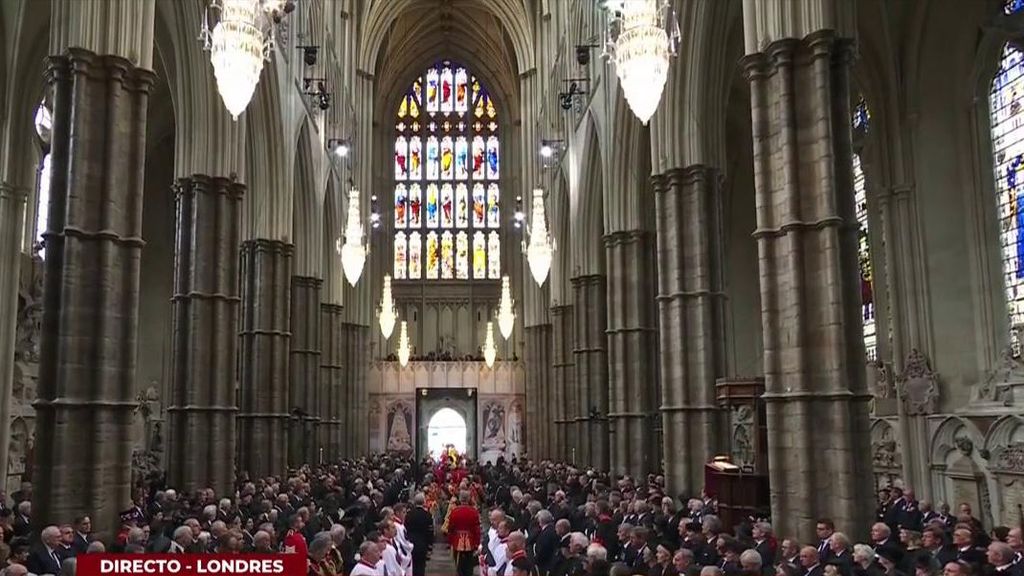 El interior de la abadía de Westminster.