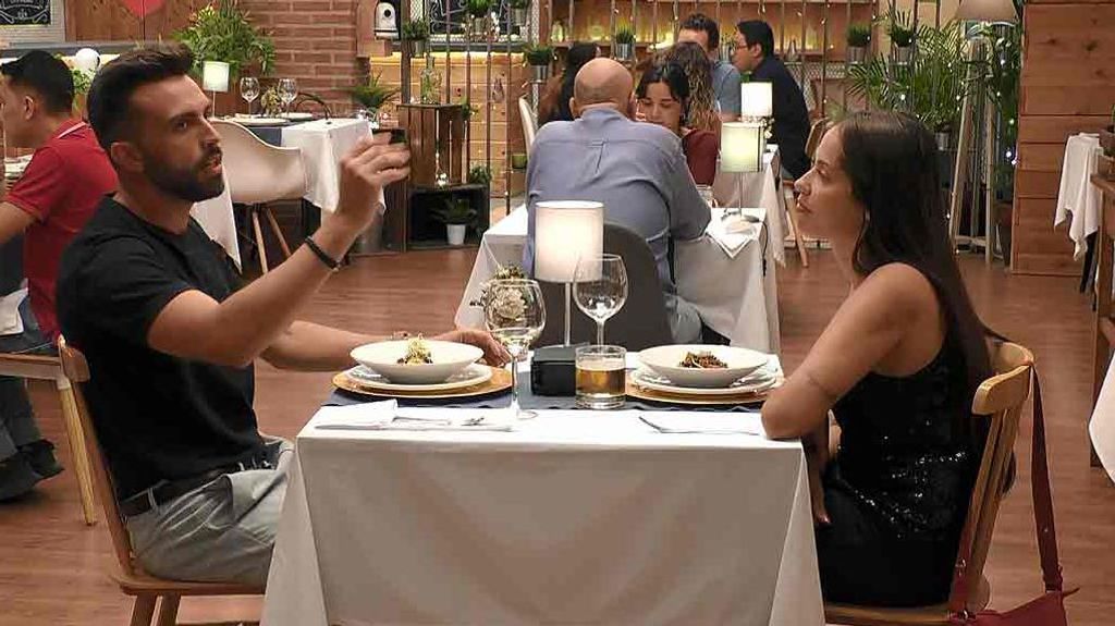 Alexia y Cristian durante su paso por 'First Dates'