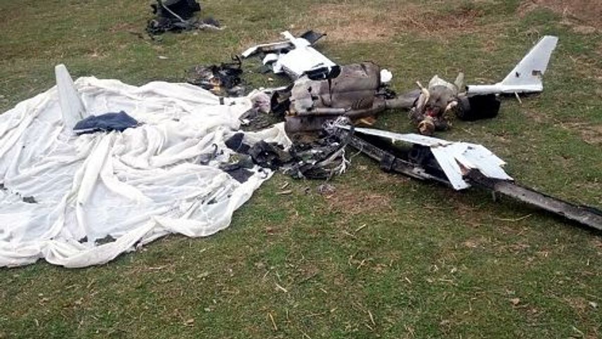 Dron armenio en Azerbaiyán (imagen de archivo de 2017) Dron armenio en Azerbaiyán (imagen de archivo de 2017)
