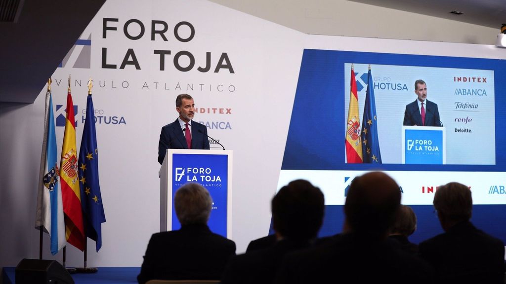 El Rey Felipe VI inauguró las tres primeras ediciones del Foro La Toja