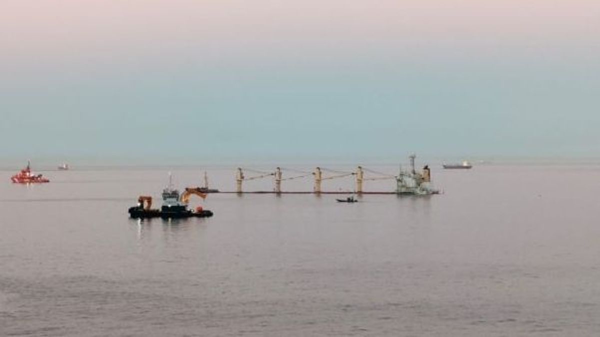 El OS35 hundido en Gibraltar. El OS35 hundido en Gibraltar.