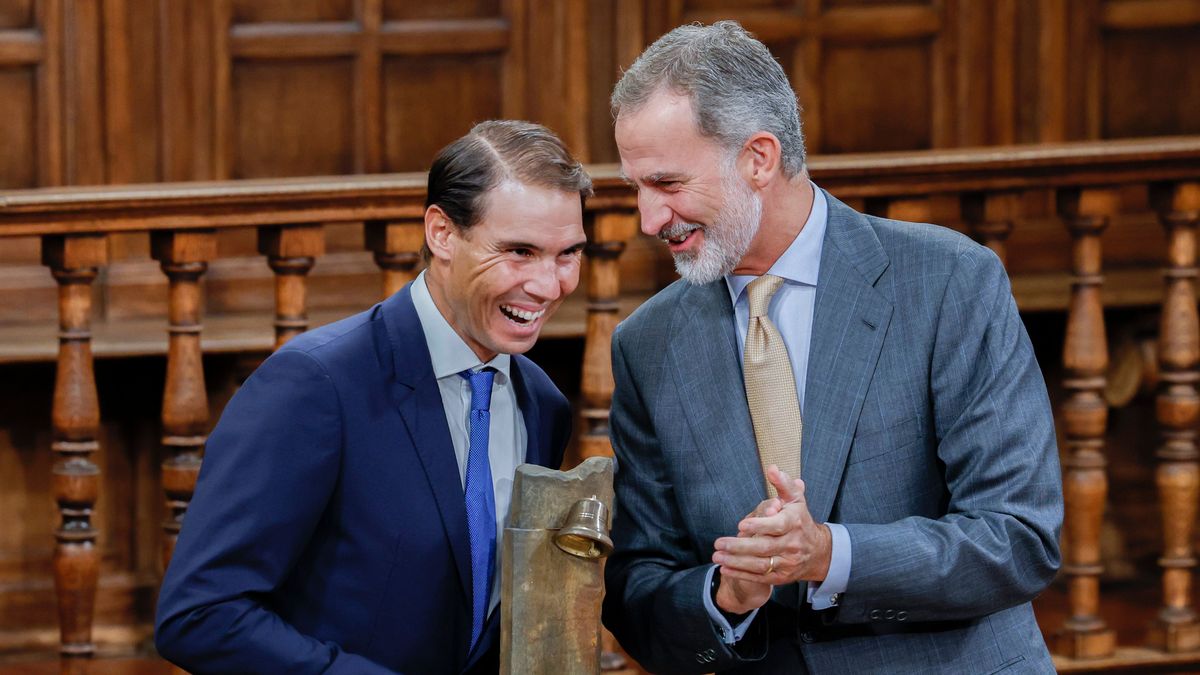 El Rey entrega el Premio Camino Real al tenista Rafael Nadal El Rey entrega el Premio Camino Real al tenista Rafael Nadal