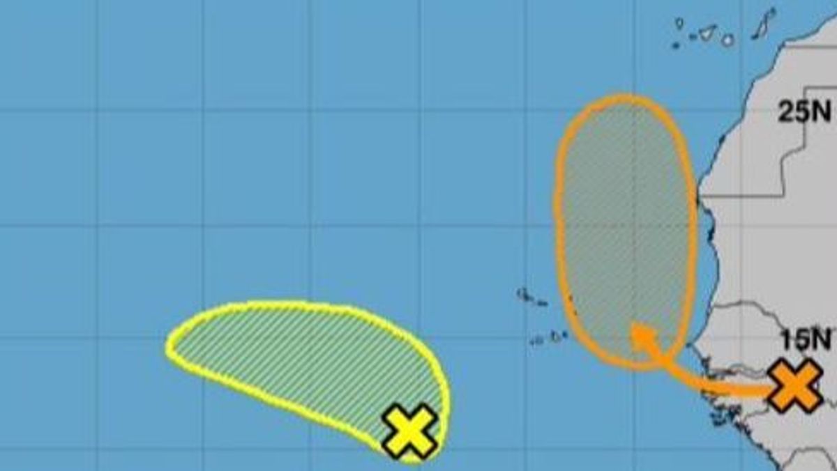 Aumenta a un 50% las probabilidades de que se forme un ciclón en Canarias Aumenta a un 50% las probabilidades de que se forme un ciclón en Canarias