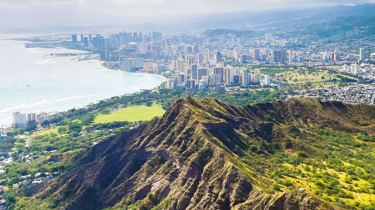 Honolulu, Hawai. Una de las ciudades con bajo índice de contaminación.