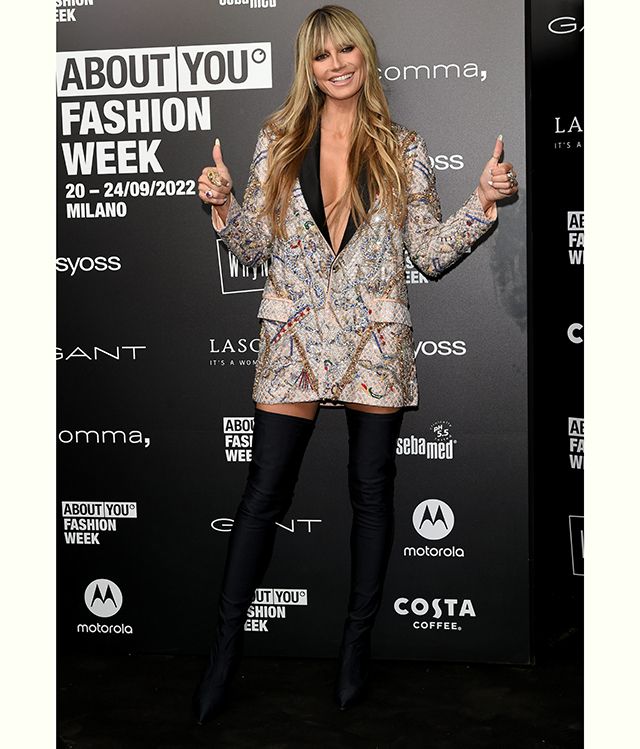 La pose de Heidi Klum