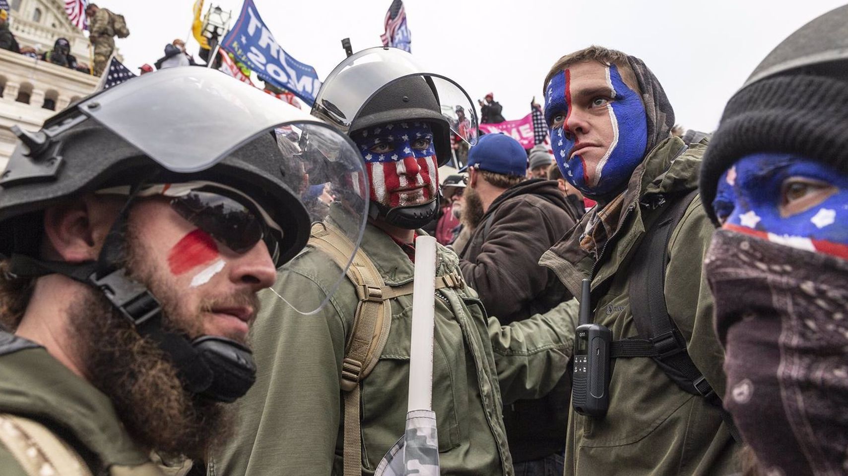 Five members of the far-right group America First arrested for attacking the Capitol
