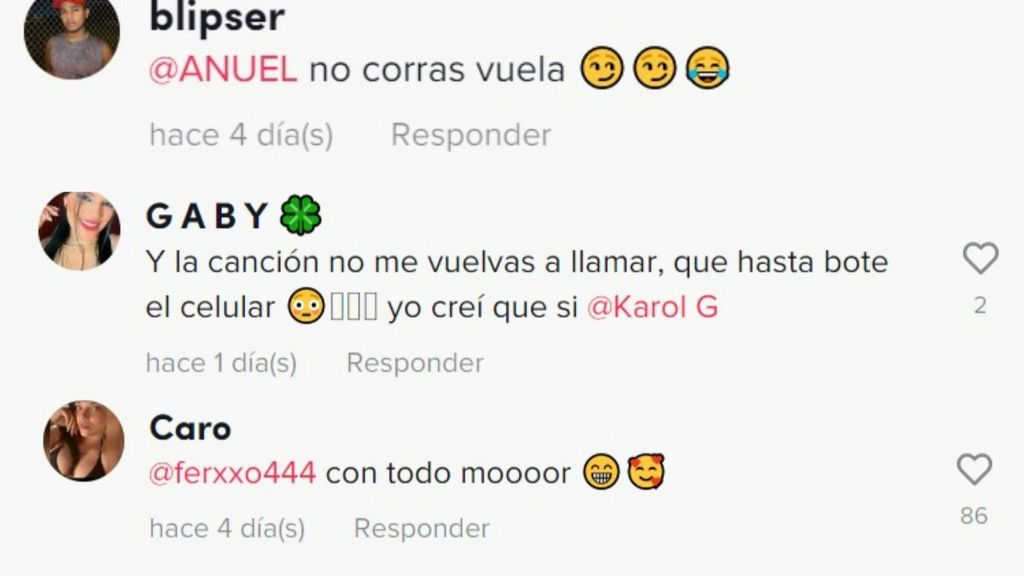Algunos comentarios de los fans de Karol G