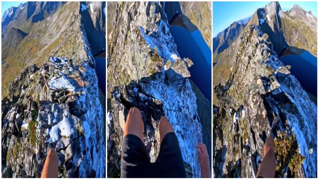 El último vídeo de Kilian Jornet da vértigo: "¿Corres con paracaídas por si acaso?"