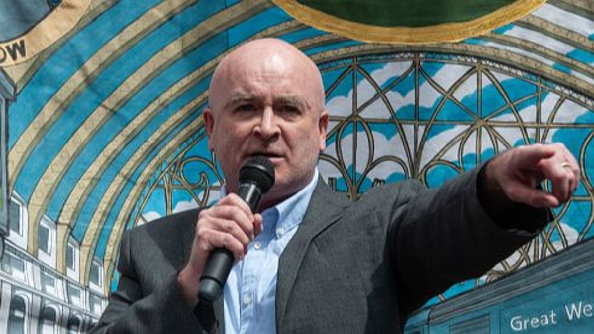 Mick Lynch, el secretario general del sindicato de trabajadores ferroviarios del Reino Unido Mick Lynch, el secretario general del sindicato de trabajadores ferroviarios del Reino Unido