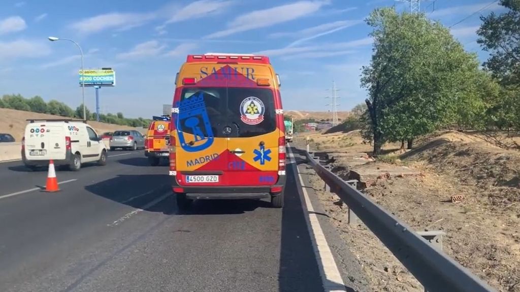 Ambulancia del SAMUR en un accidente