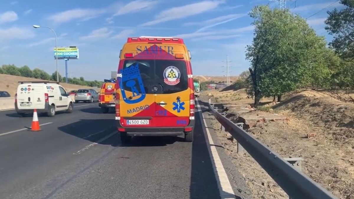 Ambulancia del SAMUR en un accidente Ambulancia del SAMUR en un accidente