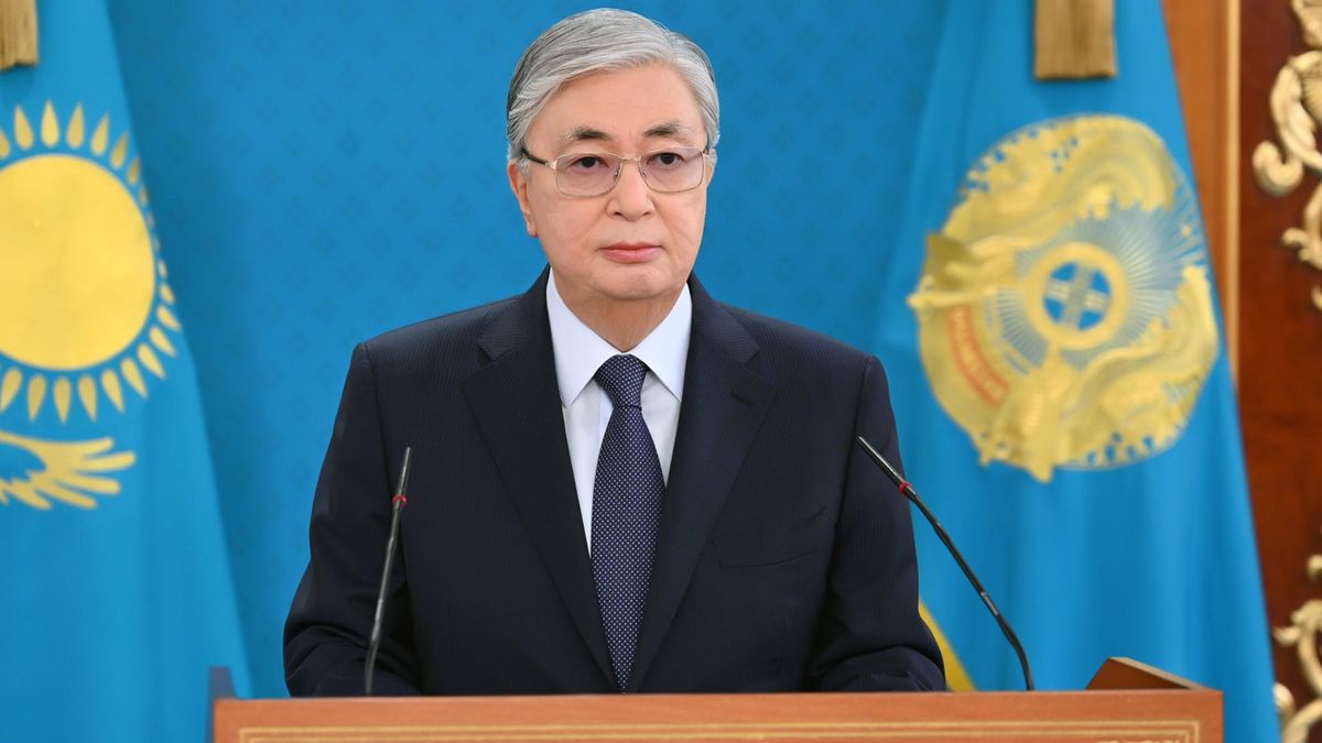 El presidente de Kazajistán, Kasim Jomart Tokayev El presidente de Kazajistán, Kasim Jomart Tokayev