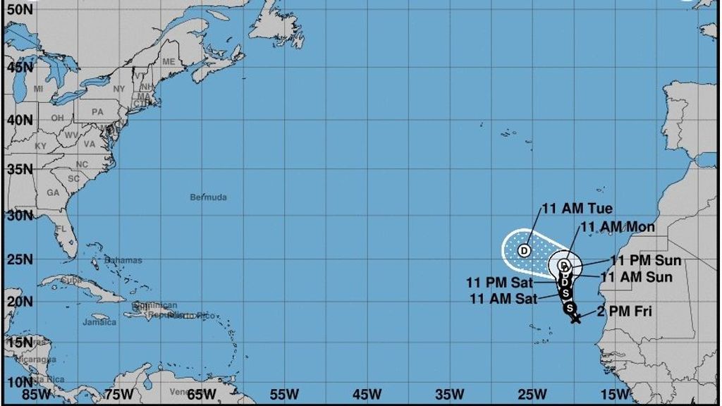 Canarias pide evitar desplazamientos por el ciclón tropical y suspende las clases este lunes