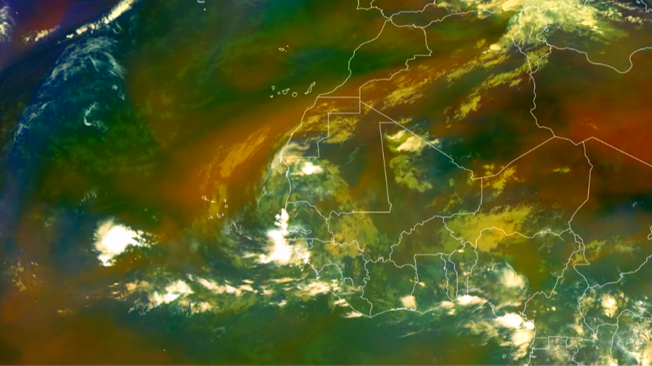 Los satélites captan el avance de un posible ciclón hacia Canarias