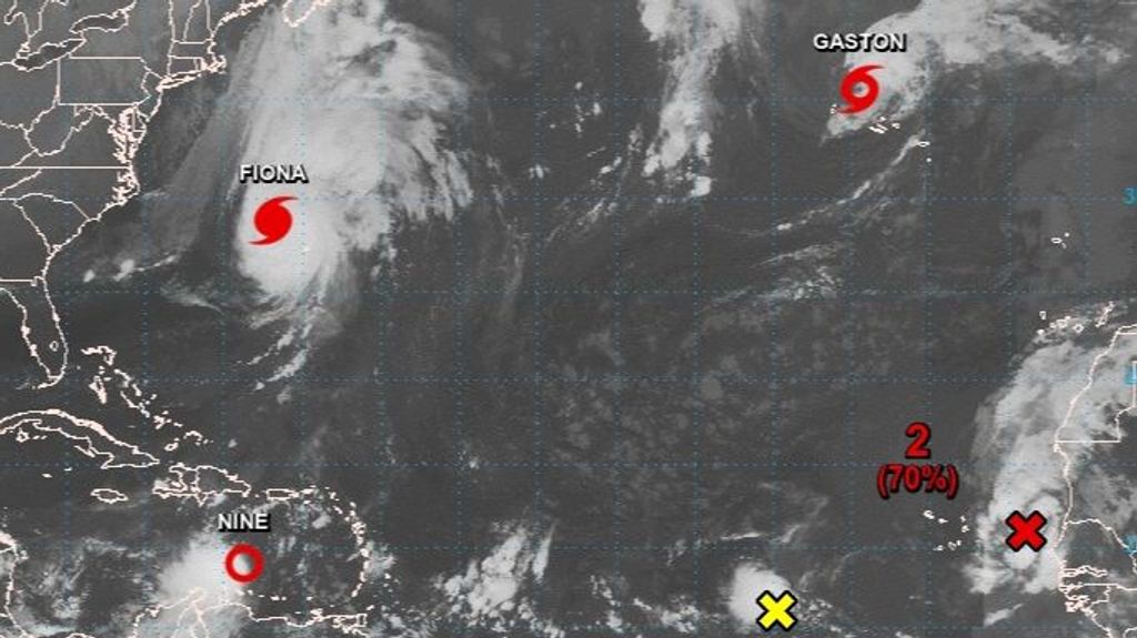 Llega el pico de la temporada de huracanes en el Atlántico: se vigilan cinco tormentas a la vez